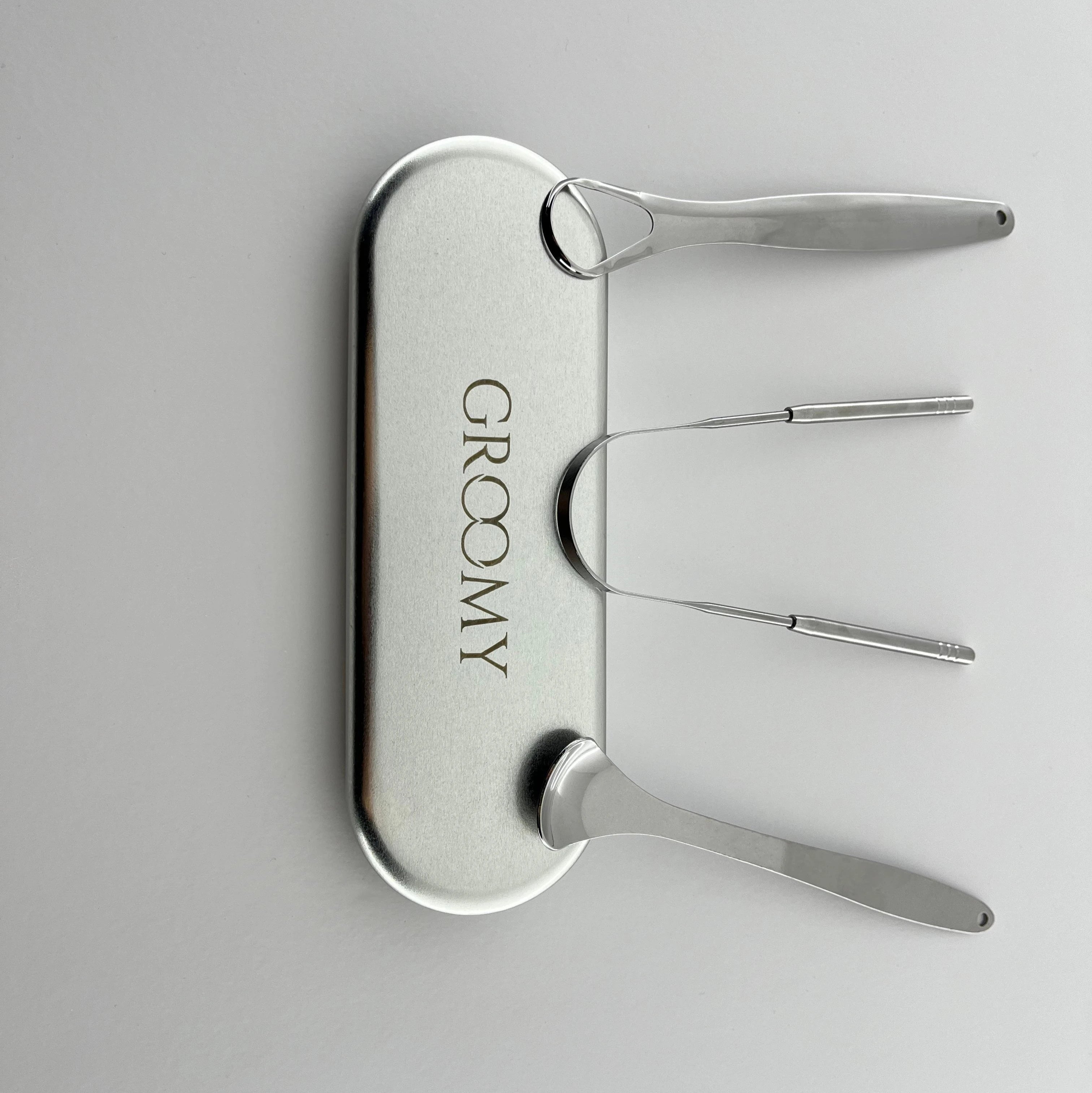 Groomy 3 in 1 Tongue Scraper Kit